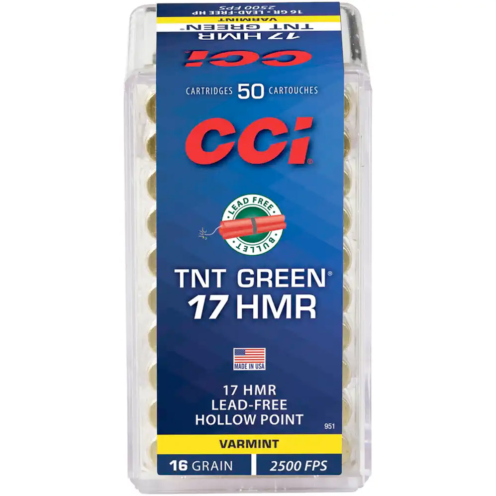 .17HMR TNT Green HP 16grs. - 1,0g