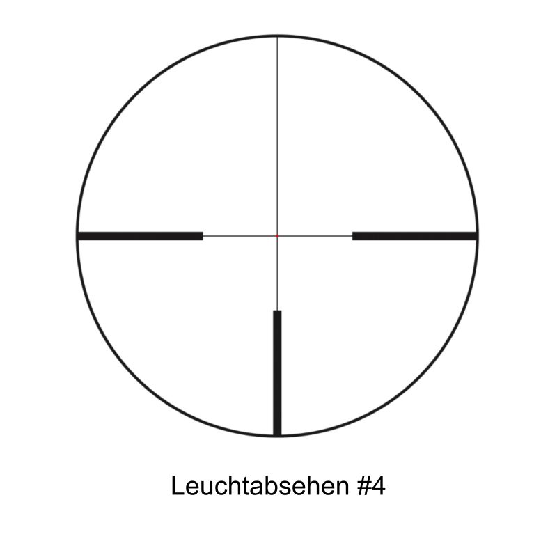 Das Leuchtabsehen 4 vom Zielfernrohr RS-4 2,5-10x42 BDC 