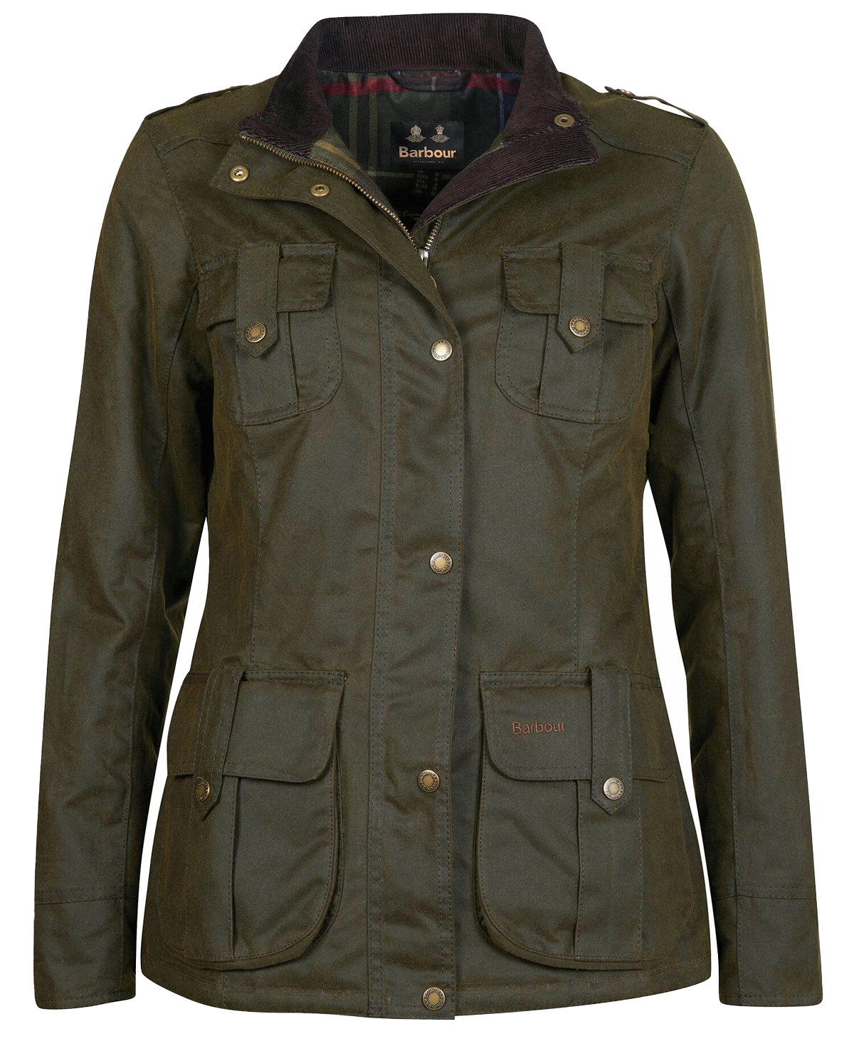 Die Wachsjacke Defence Winter Olive/Classic von Barbour