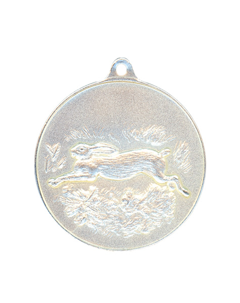 Jagdmedaille Hase 40mm   Silber