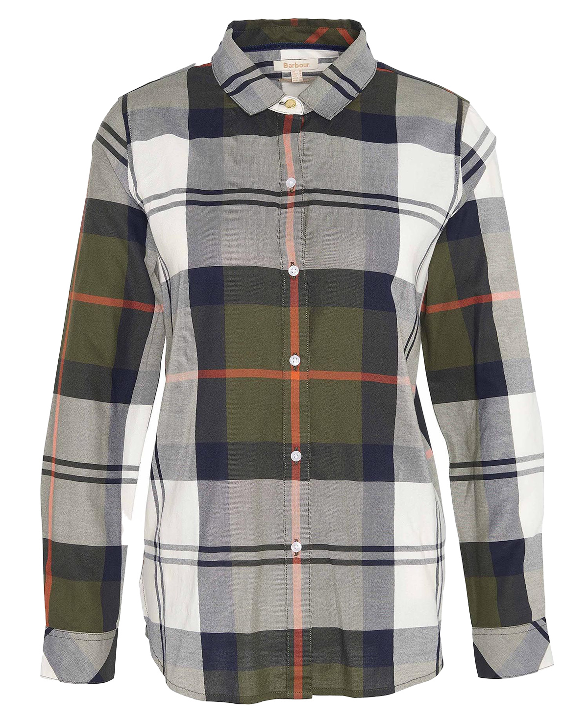 Die Bluse Moorland Olive/Spiced pumpkin check von Barbour