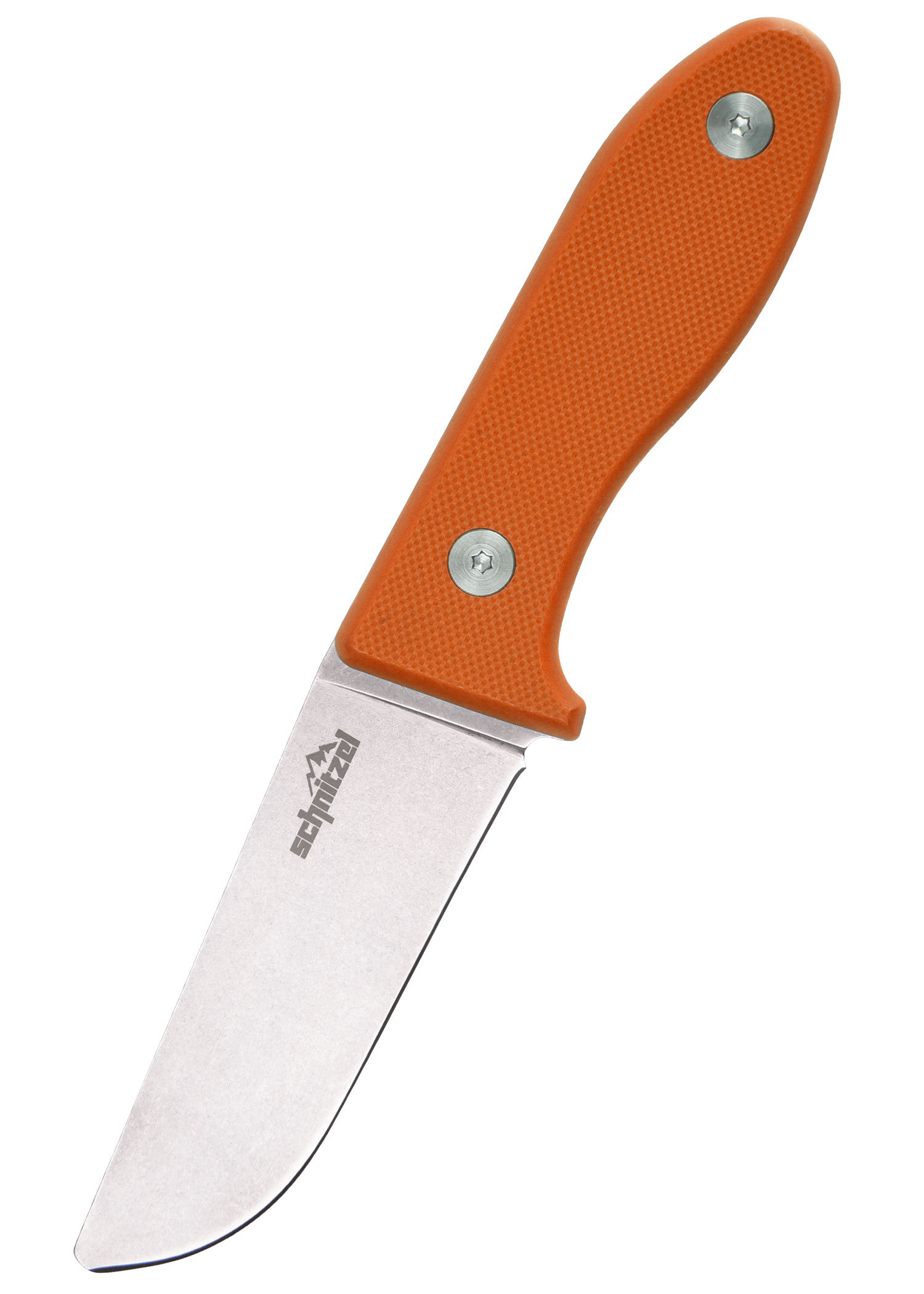 Kindermesser UNU  rostfreier 8Cr13Mov-Stahl mit Stonewash-Finish orange