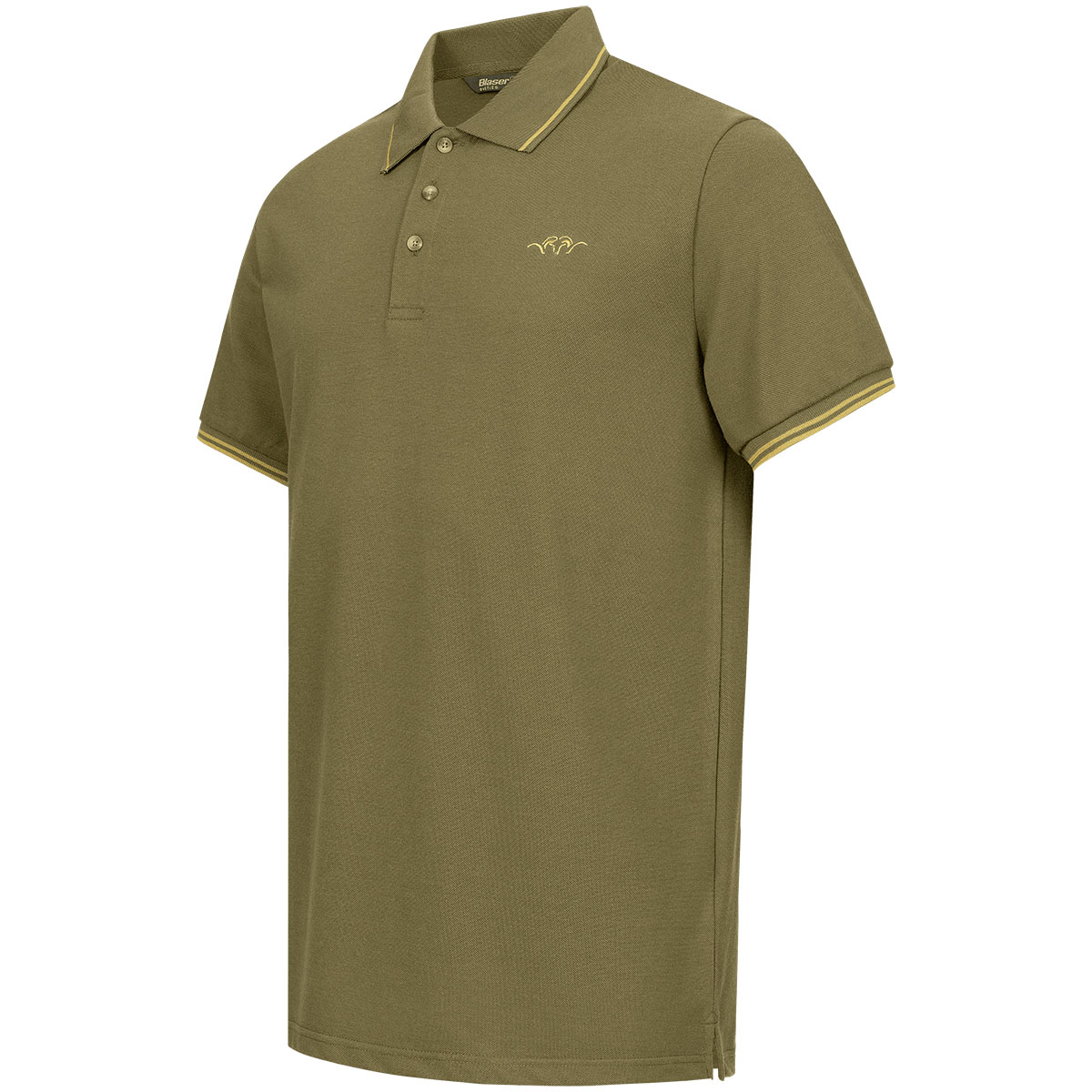 Das Polo Shirt 22 Dunkel oliv von Blaser