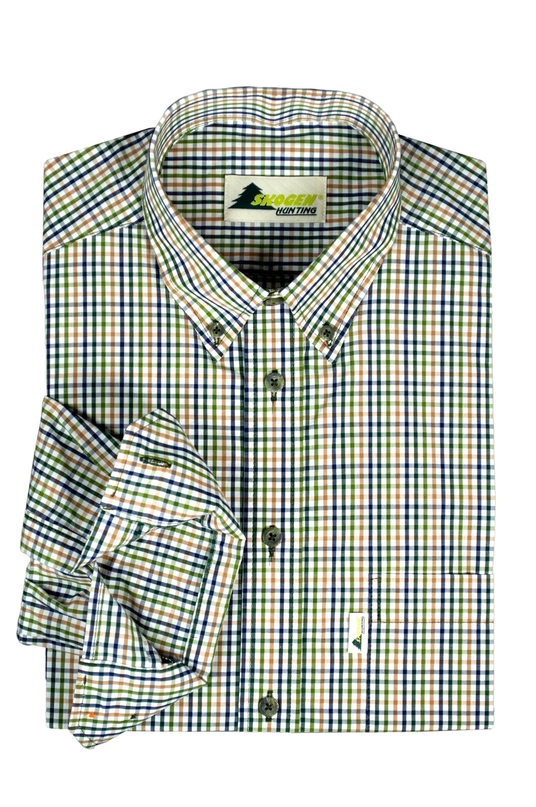 Hemd Button Down  Natur / Bunt