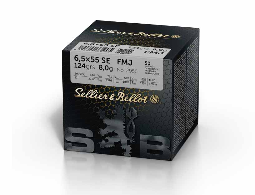 6,5x55SE Vollmantel 8,0g - 124gr