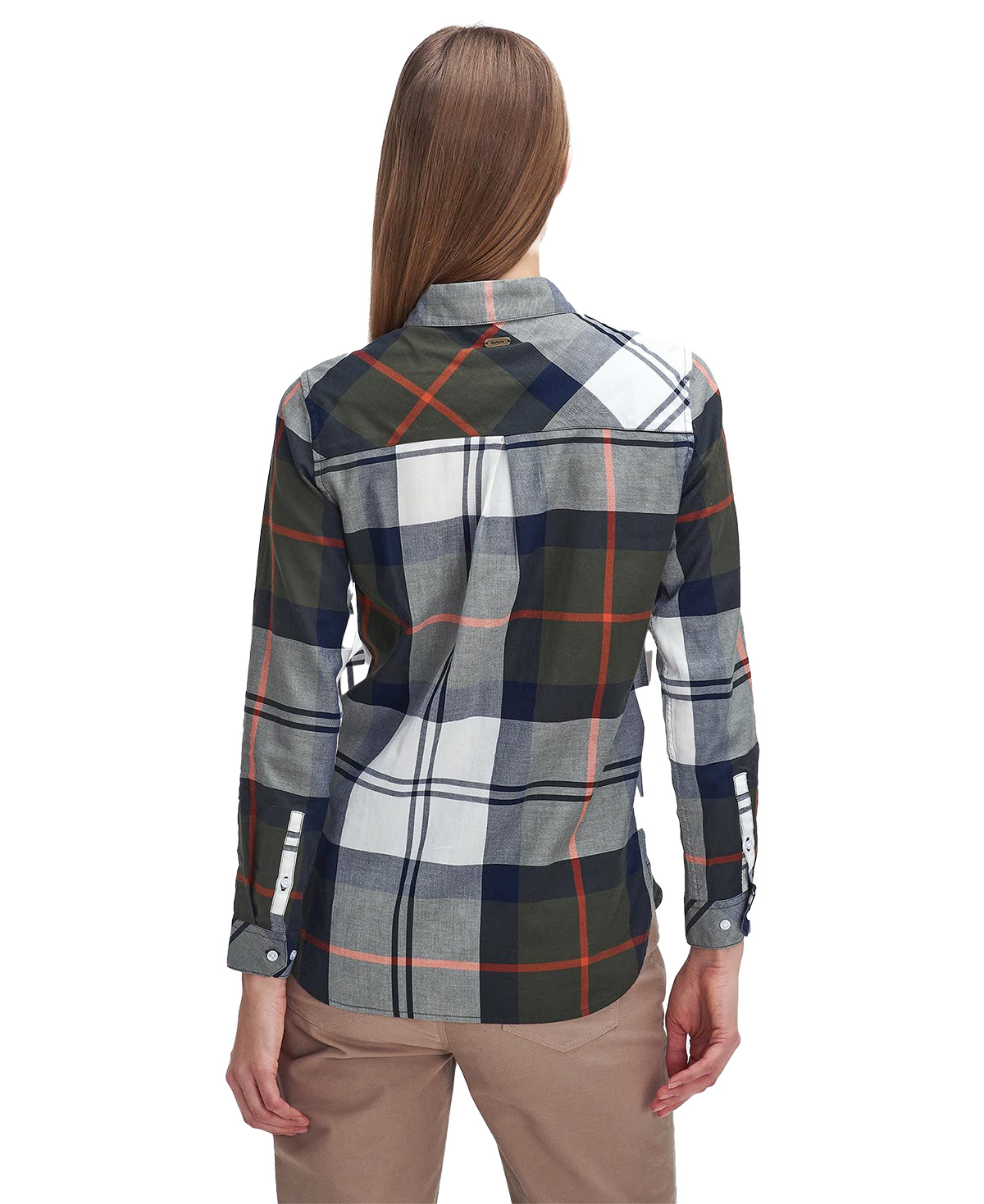 Die Bluse Moorland Olive/Spiced pumpkin check von Barbour