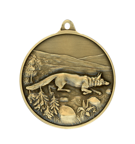 Jagdmedaille Fuchs 40mm   Bronze